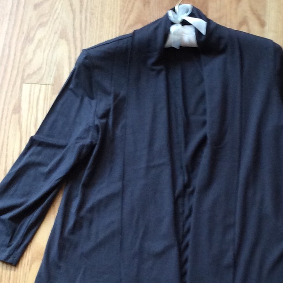 Gray ⭐️ J.Jill Wearever open front cardigan ⭐️ - Picture 2 of 4